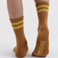 Baggu Ribbed Socks - Toffee Stripe