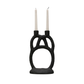 Black Resin Candle Holder