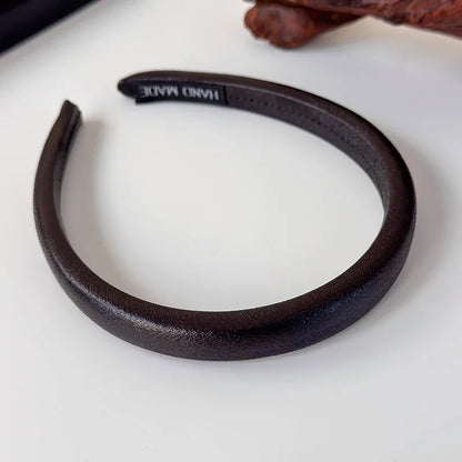 Faux Leather Hairband