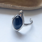Irregular Cast Silver Ring