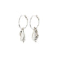 Breeze Seashell Pendant Hoops