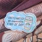 Iced Coffee Sticker - Holographic Dot