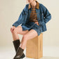 Denim + Cord Collared Chore Jacket