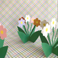 Standing 3D Daisy Multi Coloured Card