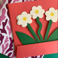 Standing 3D Daisy Multi Coloured Card