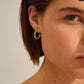 Eira Cable Chain Hoops