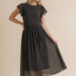 Flutter Sleeve Polka Dot Dress