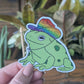 Gay Frog Sticker - Glitter Accents