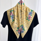40's Inspired Hibiscus Print Scarf