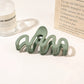Matte Squiggle Hair Claws