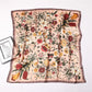 Vintage Inspired Lily Print Silky Scarf