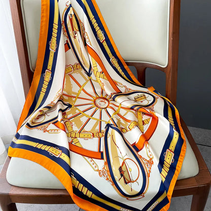 Vintage Inspired Nautical Print Scarf