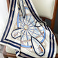 Vintage Inspired Nautical Print Scarf