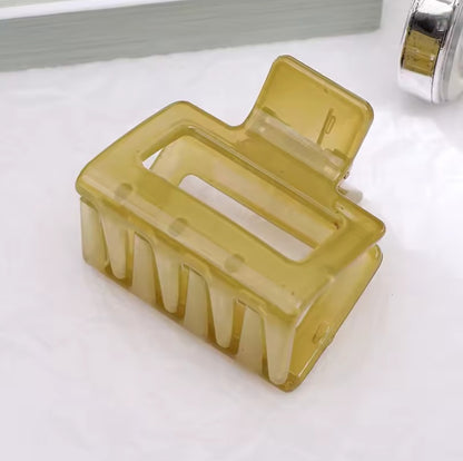 The Frosted Square Hair Claw