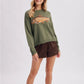 Fish Knit Sweater - Olive