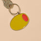 Olive Enamel Keychain