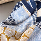 Patchwork Print Y2K Style Scarf
