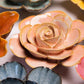 Ceramic Flower - Peach Pink Ranunculus