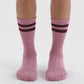 Baggu Ribbed Socks - Wild Plum Stripe