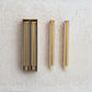 White + Gold Present Shaped Tapered Candles