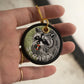 Scrappy Raccoon Embroidered Keychain