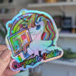 Corporate Saddie Sticker - Holographic