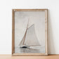 Vintage Sailboat 5x7" Print