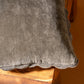 21 x 12" Velvet Scallop Pillow in Charcoal