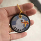 Scrappy Seagull Embroidered Keychain