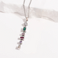 Cascading Gemstone Pendant Necklace