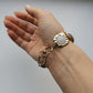 Inlaid Stone Retro Style Bracelet