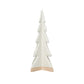 Cream Stoneware Tree with Unglazed Base