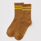 Baggu Ribbed Socks - Toffee Stripe