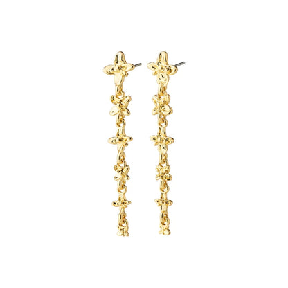 Trace Flower Drop Earrings