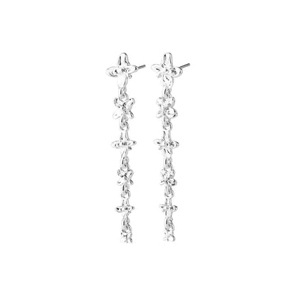 Trace Flower Drop Earrings