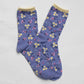 Wildflower Cotton Crew Socks