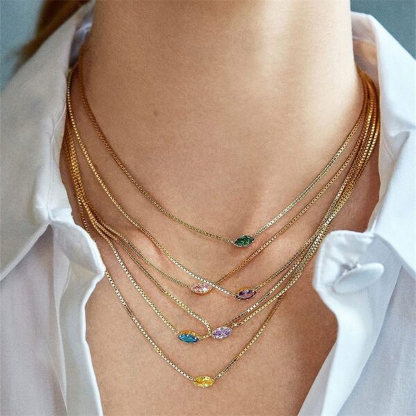 Birthstone Layering Necklace - Image 2