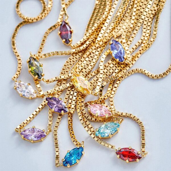 Birthstone Layering Necklace - Image 5