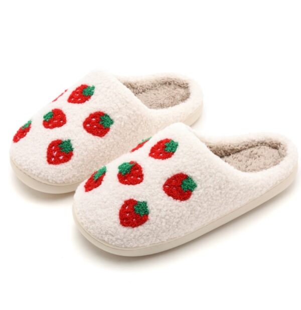 Strawberry Plush Slippers - Image 2