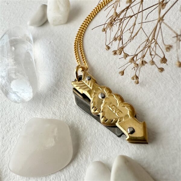 "Love Hurts" Pocket Knife Necklace