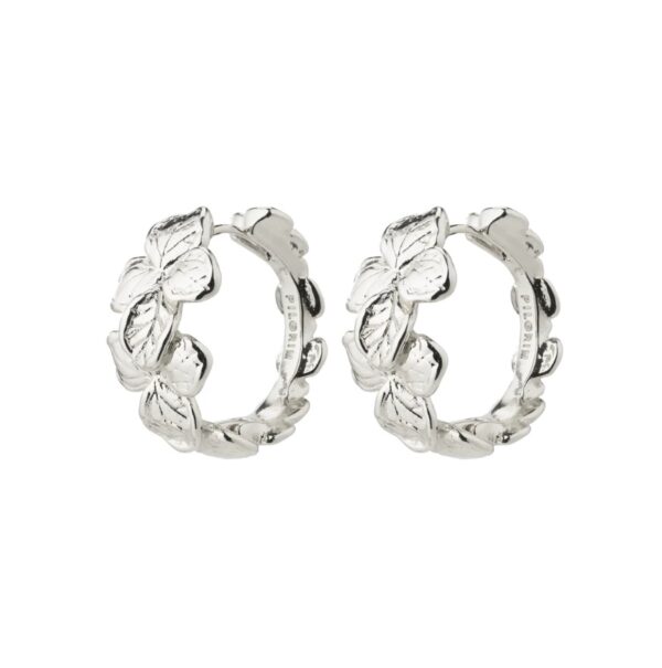 Echo Floral Hoop Earrings - Image 3