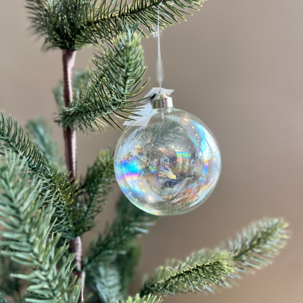 Christmas ornament hanging in a tree