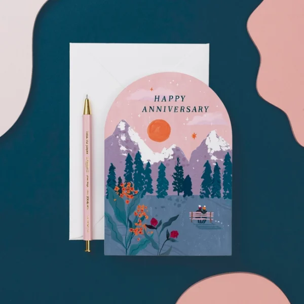 Anniversary Sunset Card