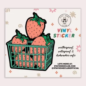 Strawberry Basket Sticker