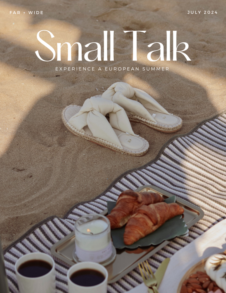 The cover of Far and Wide's Small Talk Summer Magazine