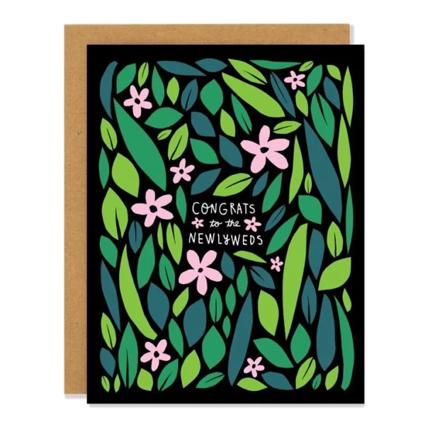 Newly Weds Wildflower Card