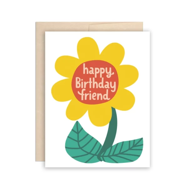 Happy Birthday Big Flower Card