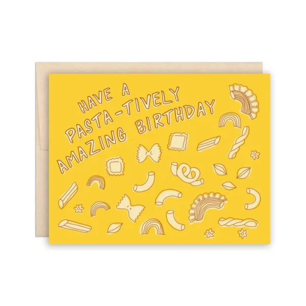 Pasta Birthday Card