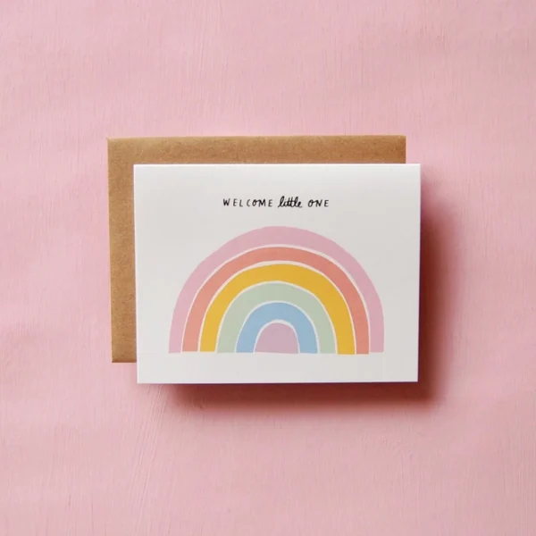 Little Rainbow Baby Card