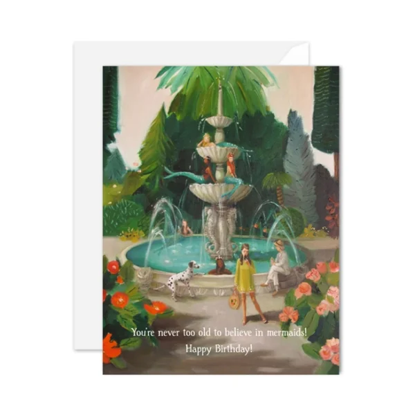 Janet Hill Card - Mermaid Birthday